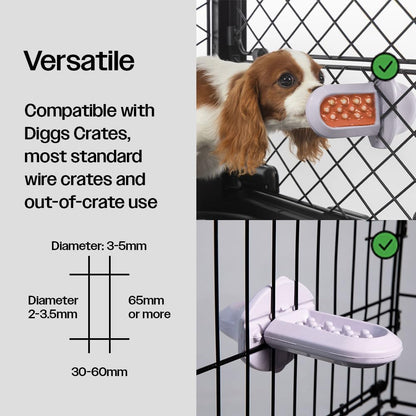 Groov Crate Training Aid for Puppies and Nervous Dogs, Calming Lick Mat