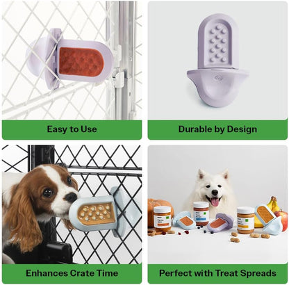 Groov Crate Training Aid for Puppies and Nervous Dogs, Calming Lick Mat