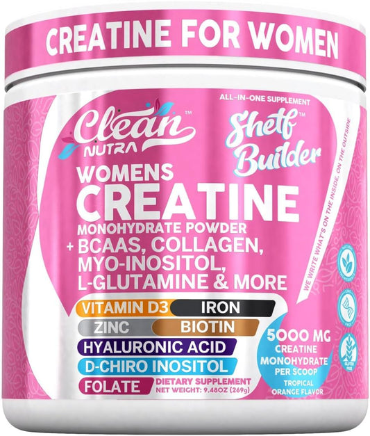 Creatine for Women, Digestion Shelf Builder by Clean Nutra